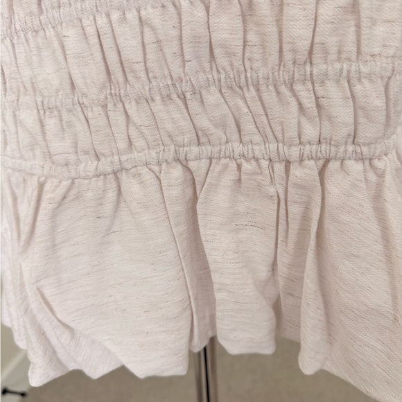 Fun White Ruffled Mini Skirt - Picture 7 of 7